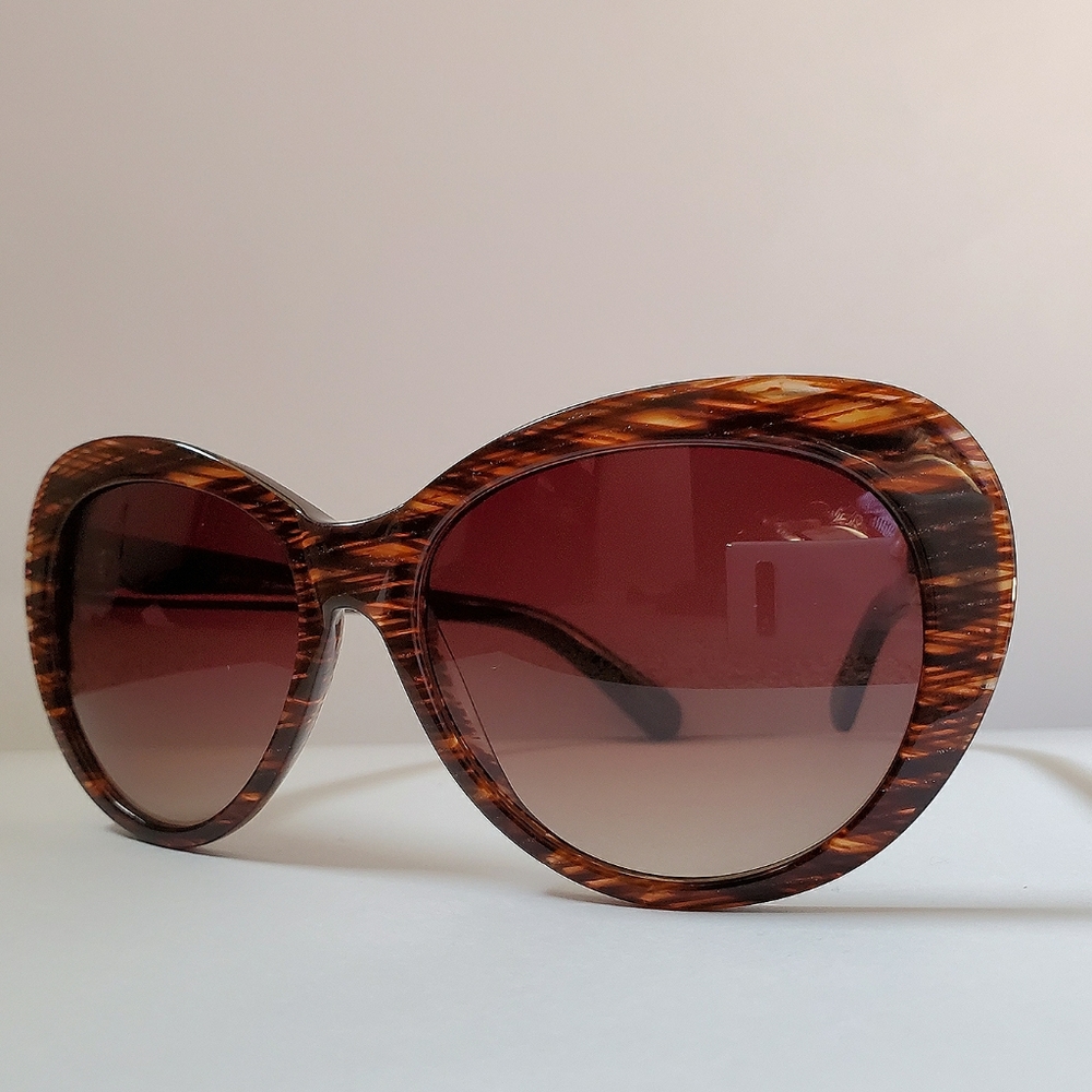 Betsey Johnson Retro Oversize Sunglasses Glitter